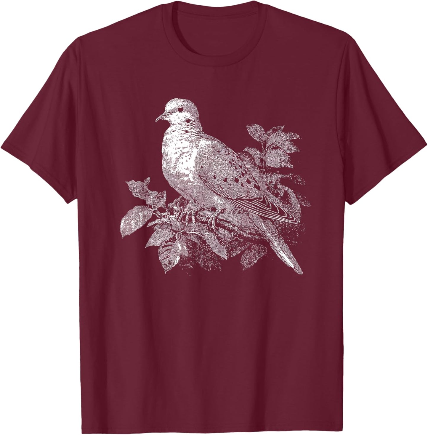 Vintage Mourning Dove T-Shirt - T-Shirt | Maroon