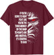 If You're Going to Fight Third Monkey T-Shirt - T-Shirt | Maroon