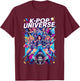 K-Pop Universe Idol Kings Vibrant Pop Dream T-Shirt - T-Shirt | Maroon