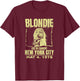 Blondie Live Concert Poster New York 1978 Vintage Band T-Shirt - T-Shirt | Maroon