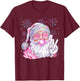 Vintage Santa Christmas Blowing Bubble Gum Girly Fireworks T-Shirt - T-Shirt | Maroon
