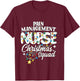 Pain Management Nurse Christmas Squad Pain Control Nursing T-Shirt - T-Shirt | Maroon