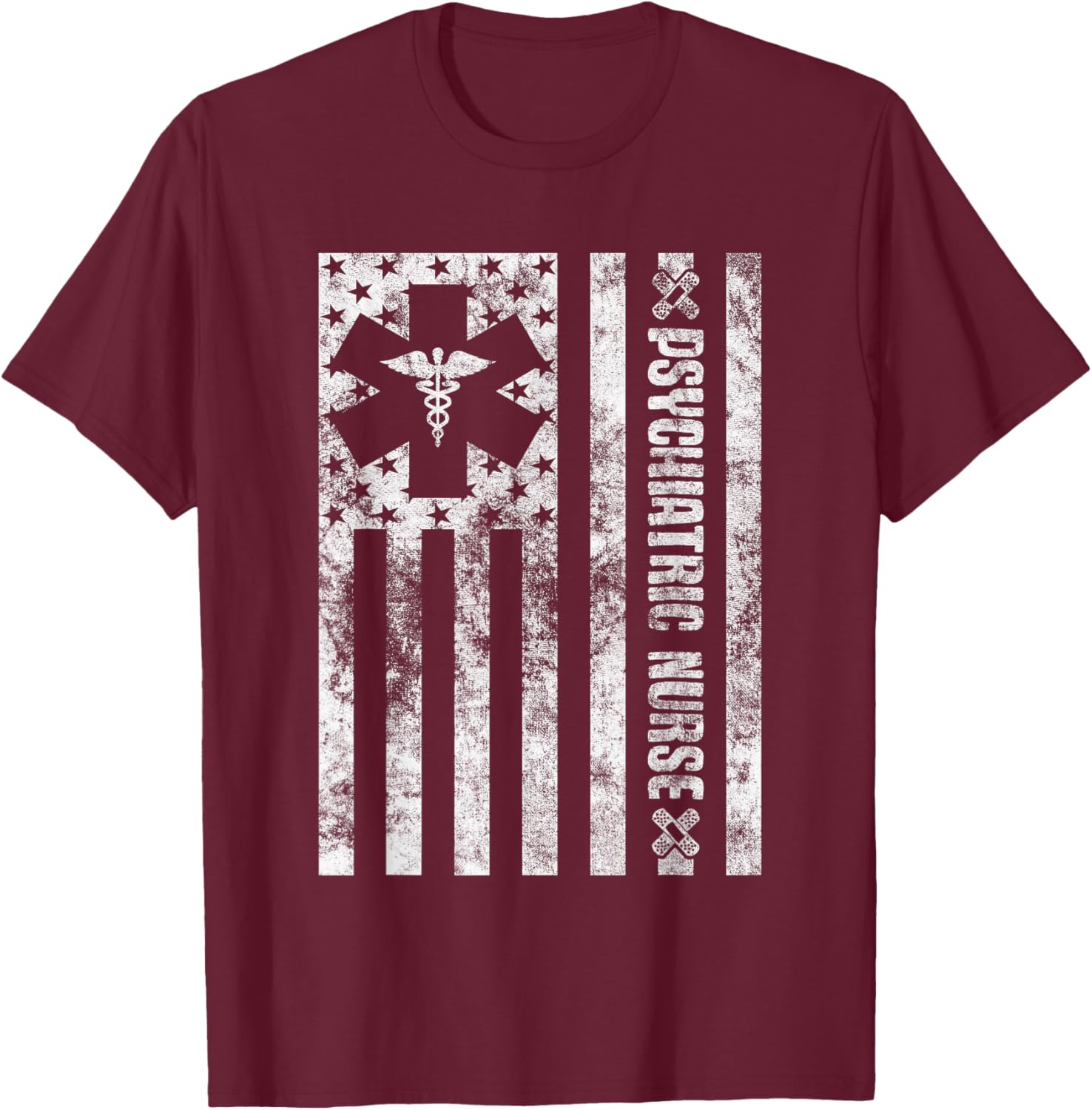 Psychiatric Nurse PMHNP Mental Health Nursing RN Psych Nurse T-Shirt - T-Shirt | Maroon