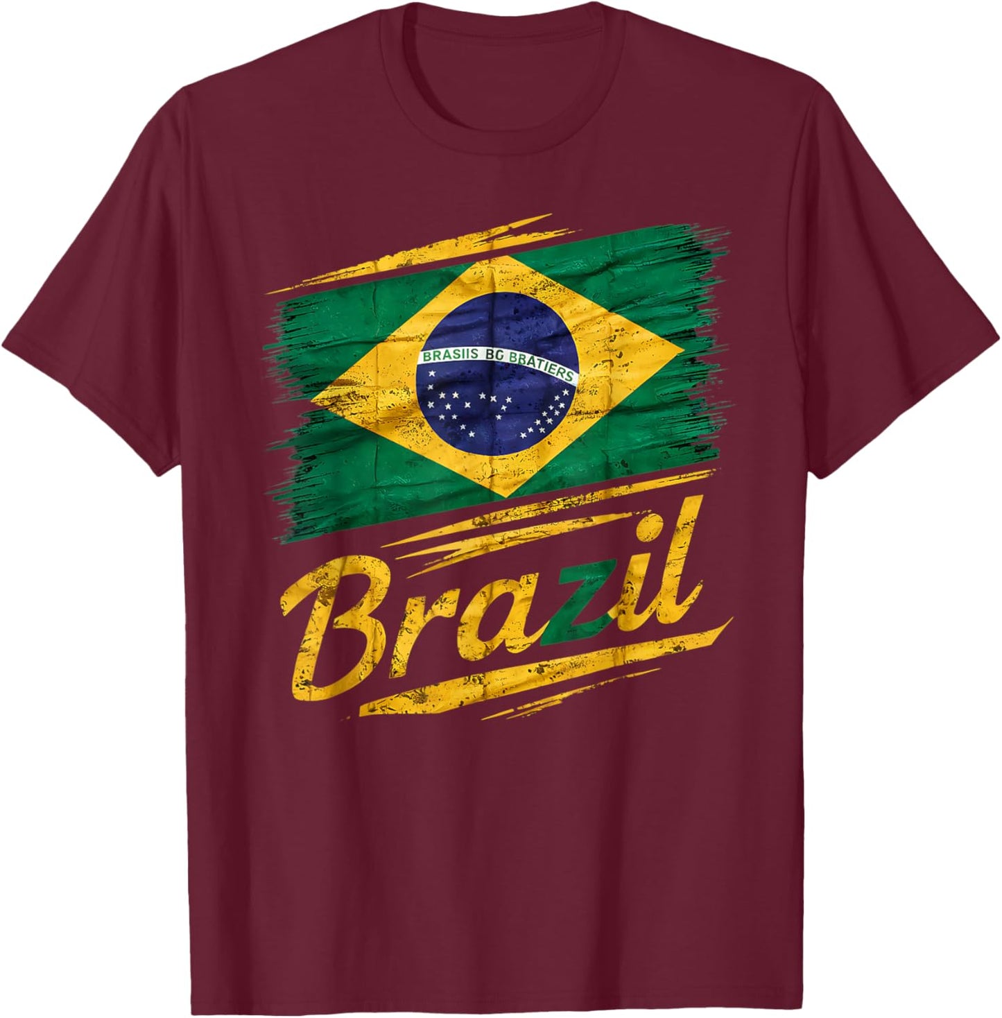 Brazil Brazilian T-Shirt - T-Shirt | Maroon