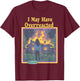 Lustiger Vintage I May Have Overreacted Womanhood Sarcasm Fire T-Shirt - T-Shirt | Maroon