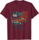 Route 66 Lauter Wildritt T-Shirt - T-Shirt | Maroon