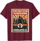 Minneapolis T-Shirt - T-Shirt | Maroon