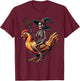 Skeleton Riding A Chicken Funny Halloween Pumpkin Boys T-Shirt - T-Shirt | Maroon