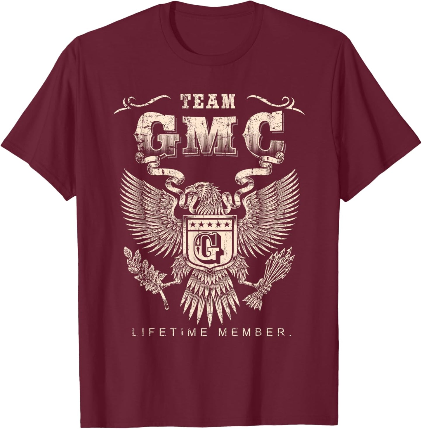 Team Gmc Lifetime Member - Gmc Name T-Shirt - T-Shirt | Maroon