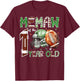 Memaw of The 1 Year Old Football Lover 1st Birthday Boy T-Shirt - T-Shirt | Maroon