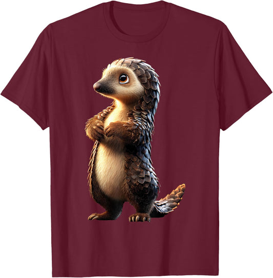 Pangolin Cute Scaly Anthill Pangolins T-Shirt - T-Shirt | Maroon