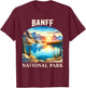 Banff National Park Canada Travel Nature Exploring Trip T-Shirt - T-Shirt | Maroon