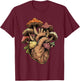 Mushroom Shirt Anatomical Heart Morel Love Mushroom Hunter T-Shirt - T-Shirt | Maroon