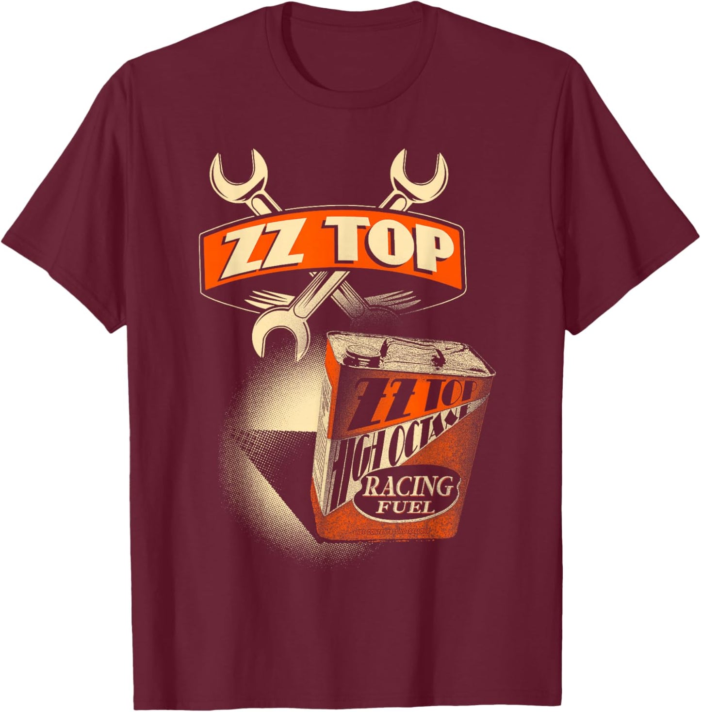 ZZ Top Racing Fuel T-Shirt - T-Shirt | Maroon