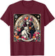 Childless Cat Lady Tarot Card Shirt Skeleton Cat Mom Mama T-Shirt - T-Shirt | Maroon