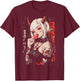 Goth Grunge Girl Waifu Demon Anime Horror Alt Aesthetic T-Shirt - T-Shirt | Maroon