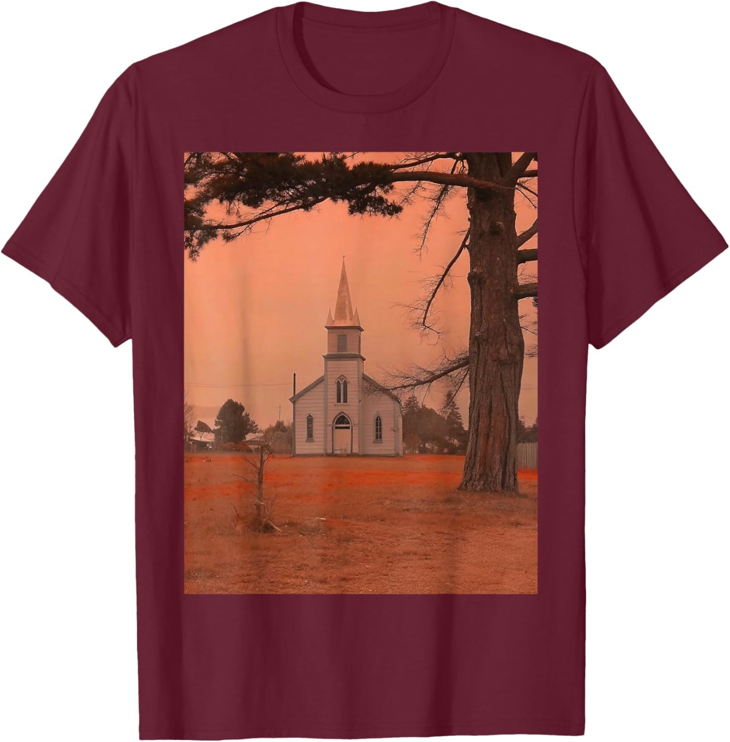 Midwest Gothic Aesthetic Rural Appalachia Vintage Vibes T-Shirt - T-Shirt | Maroon