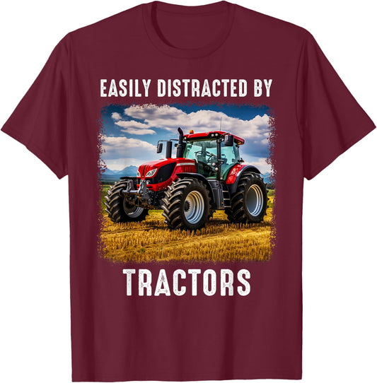 Funny Farm Tractor Saying for Driver Farming & Tractor Lover T-Shirt - T-Shirt | Maroon
