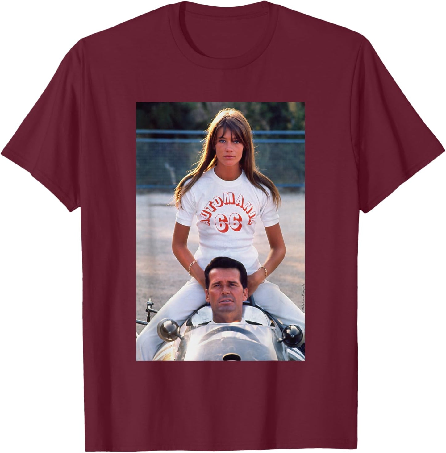 James Garner Françoise Hardy Film Duffy Archive Photography T-Shirt - T-Shirt | Maroon