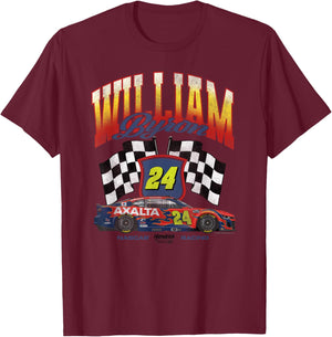 Hendrick Motorsports William Byron 24 Racing Nascar Camaro T-Shirt - T-Shirt | Maroon