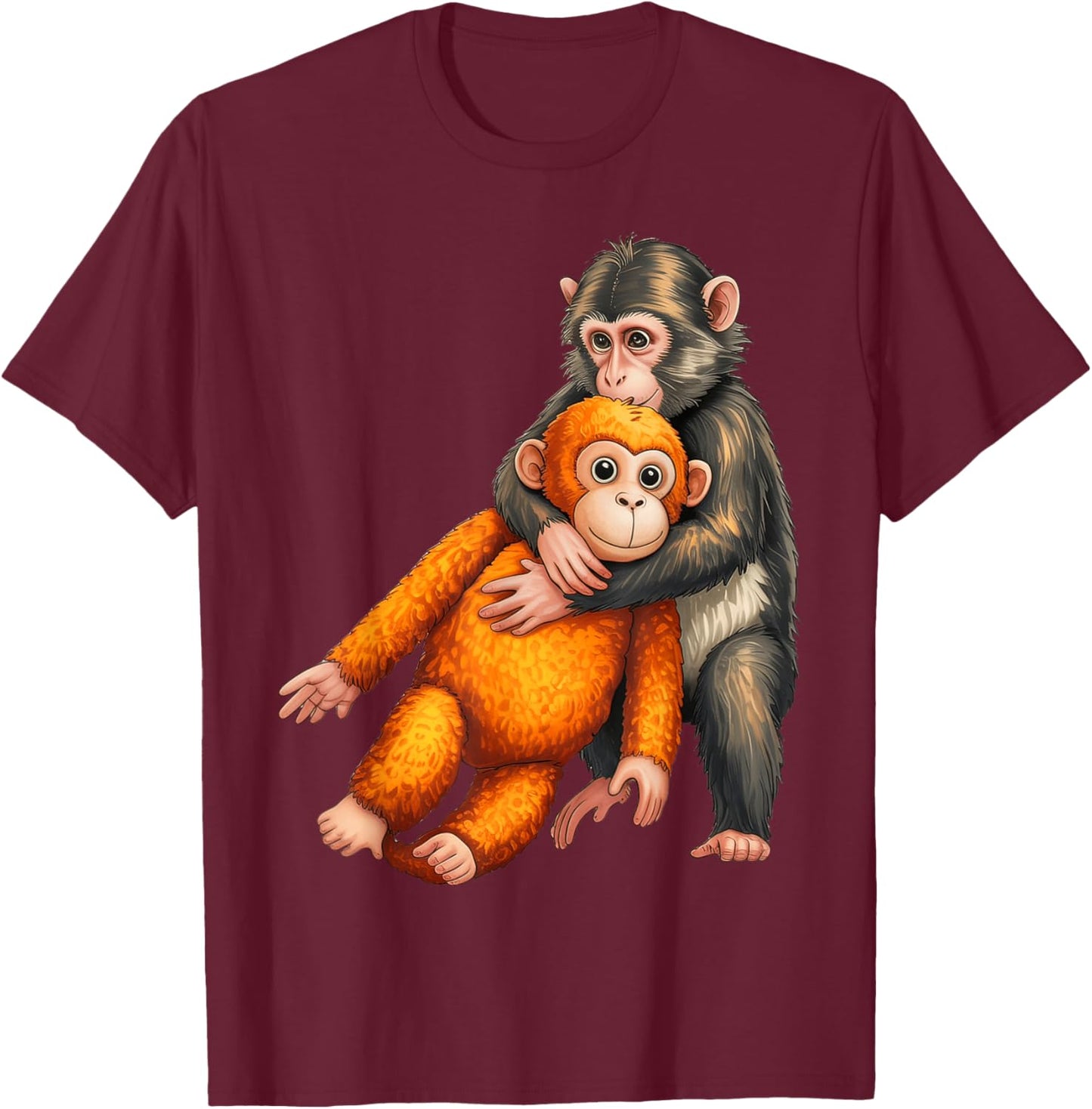 Baby Monkey Punch T-Shirt - T-Shirt | Maroon