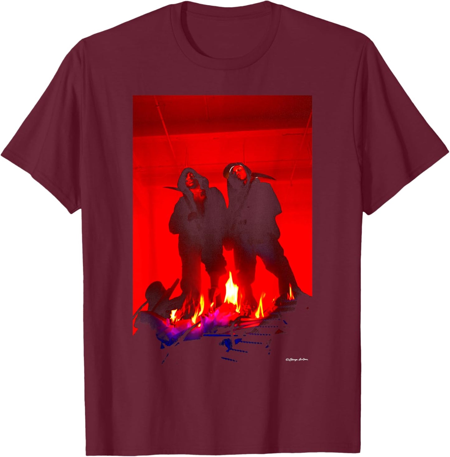 Mobb Deep Juvenile Hell Photo By George DuBose T-Shirt - T-Shirt | Maroon
