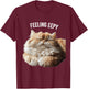 Eepy Cat, Silly Sleepy Cat Meme Cute fluffy cat lovers T-Shirt - T-Shirt | Maroon