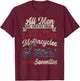 Classic Motorcycle Biker Grandpa 70th Birthday All Men Are T-Shirt - T-Shirt | Maroon