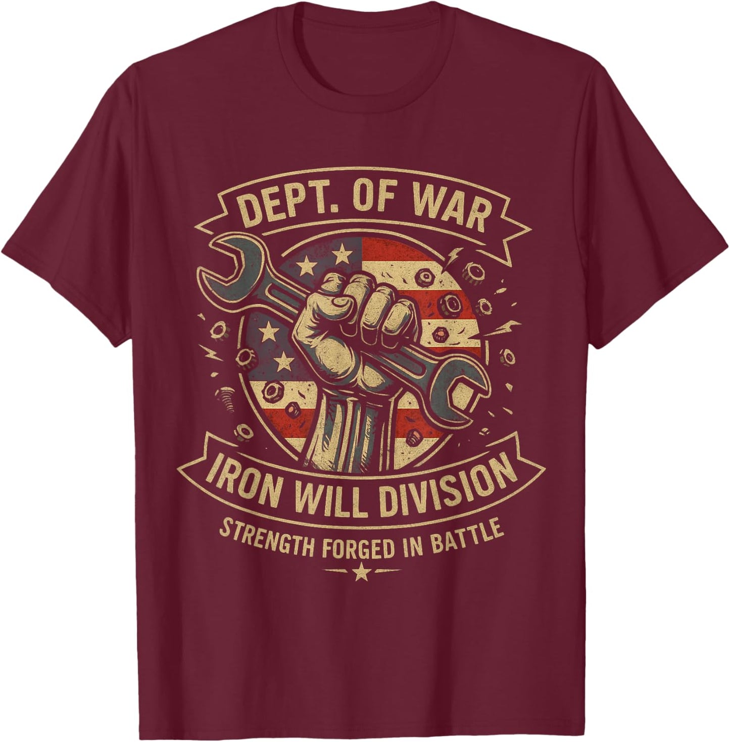 Department of War Established 2025 DOW T-Shirt - T-Shirt | Maroon