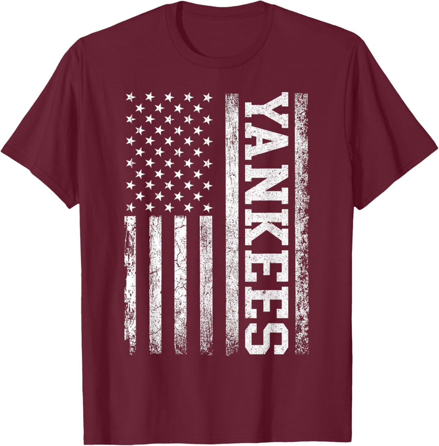 Yankees US Flag T-Shirt - T-Shirt | Maroon