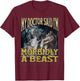 Morbidly A Beast Funny Cringe Alpha Werewolf Wolf Meme T-Shirt - T-Shirt | Maroon