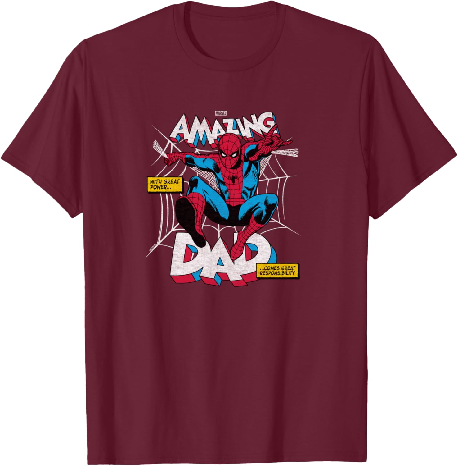 Spider-Man - Amazing Dad T-Shirt - T-Shirt | Maroon