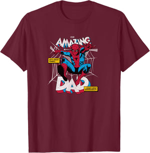 Spider-Man - Amazing Dad T-Shirt - T-Shirt | Maroon