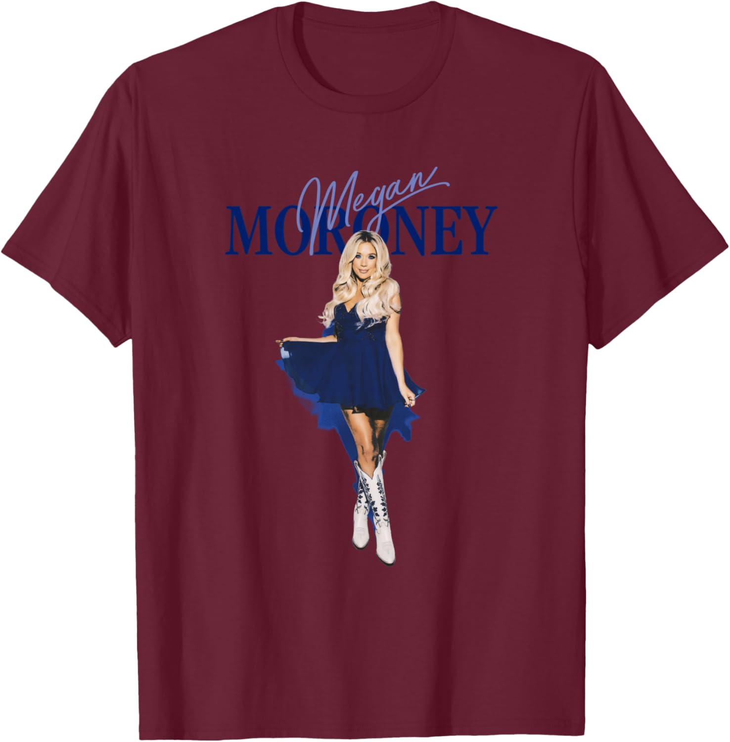 Megan Moroney Am I Okay Dress T-Shirt - T-Shirt | Maroon