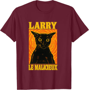 Larry Le malicious Meme brainrot Cat lakaka Black Premium T-Shirt - T-Shirt | Maroon
