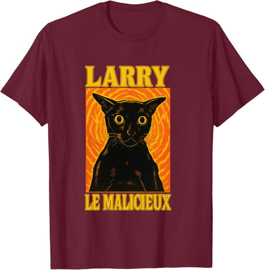 Larry Le malicious Meme brainrot Cat lakaka Black Premium T-Shirt - T-Shirt | Maroon