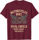 Royal Enfield WD/RE Classic Moto WW2 T-Shirt - T-Shirt | Maroon