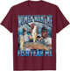 MildlyPerturbed Women's Fishing - Black, Small - Short Sleeve, Classic Fit - Funny Retro Graphic - Adults, Fishing Enthusiasts, Gift Shoppers T-Shirt - T-Shirt | Maroon