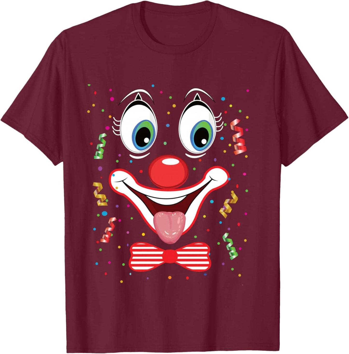 Clown Carnival Costume Clown Costume Clown Fancy Dress Shirt T-Shirt - T-Shirt | Maroon