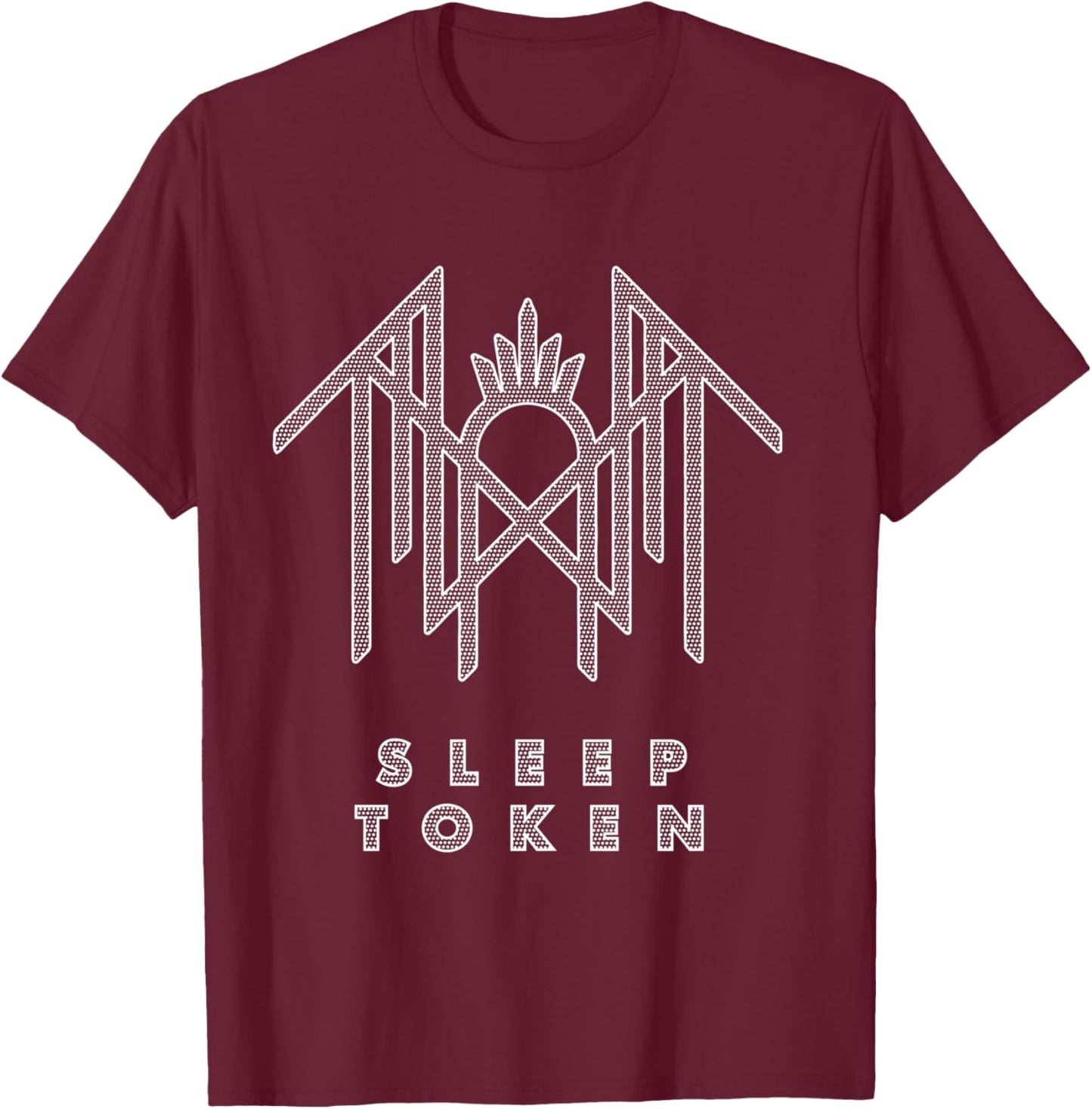 Sleep Token Logo Navy Manche Longue T-Shirt - T-Shirt | Maroon
