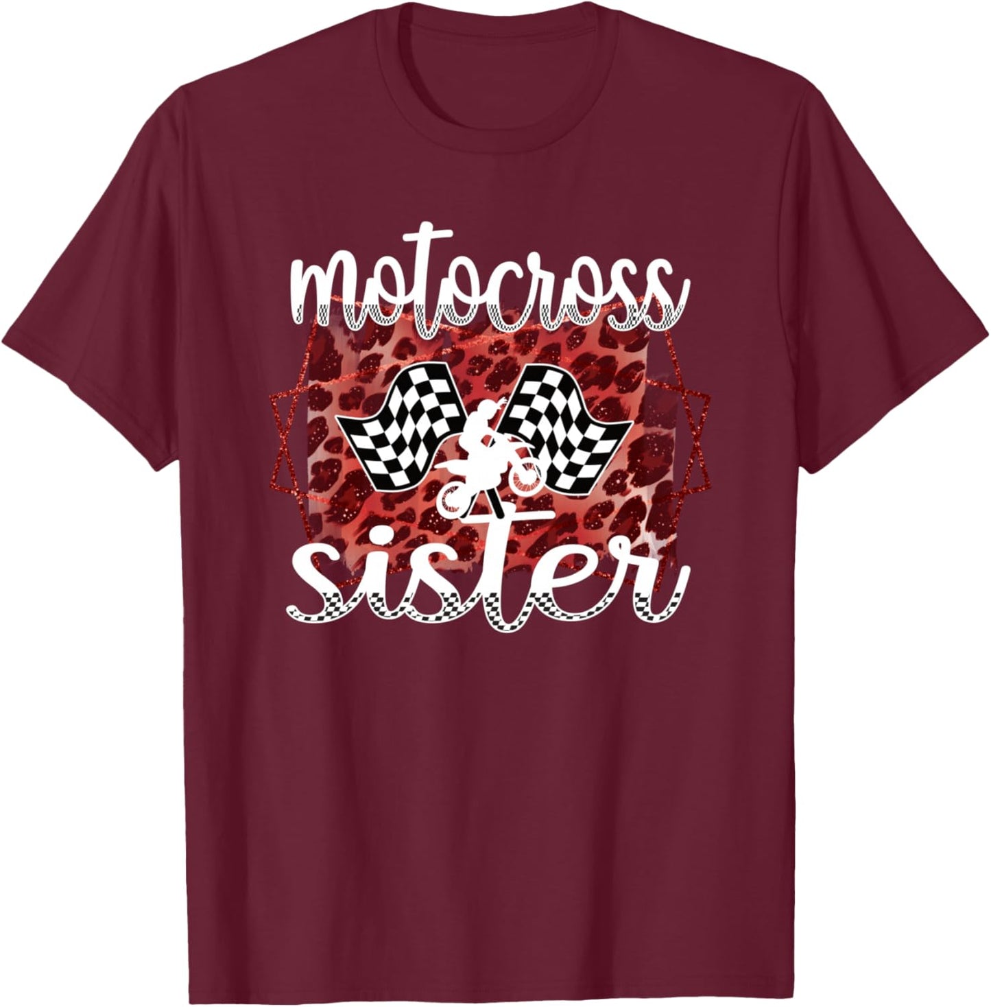 Motocross Sister Proud Motocross Sis T-Shirt - T-Shirt | Maroon