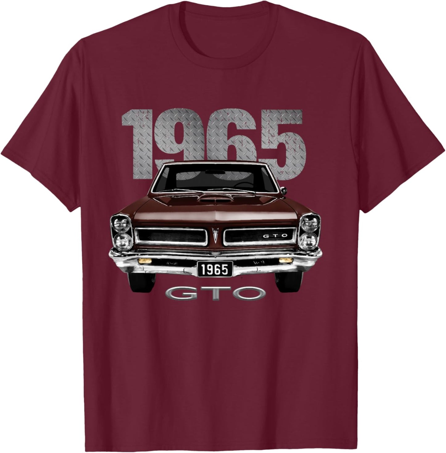 1965 GTO vintage cars classic T-Shirt - T-Shirt | Maroon