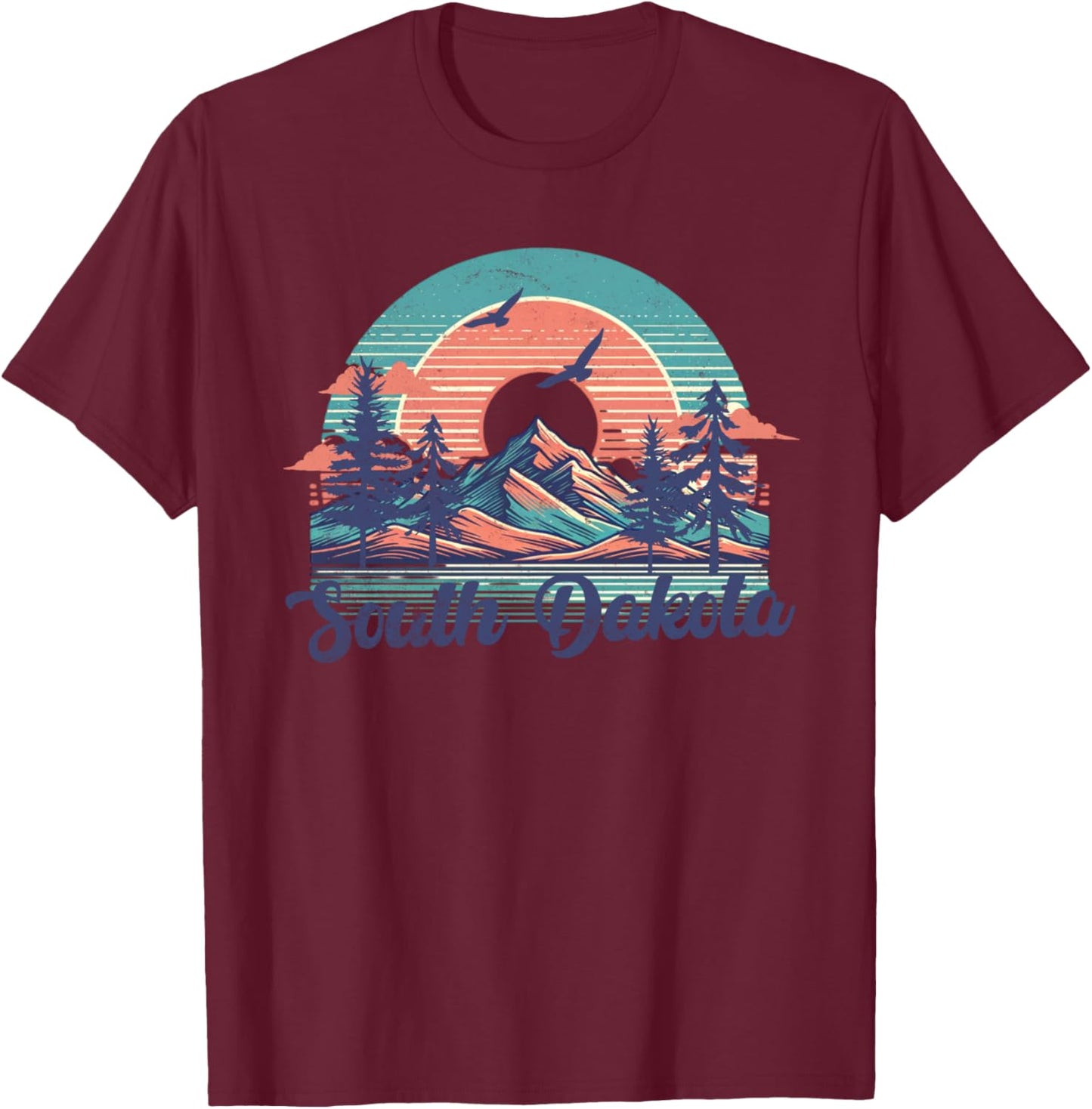 South Dakota T-Shirt - T-Shirt | Maroon