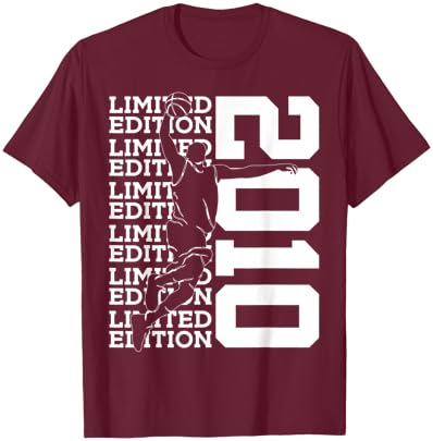 Ballon de Basket édition limitée 2010 16ème Anniversaire T-Shirt - T-Shirt | Maroon