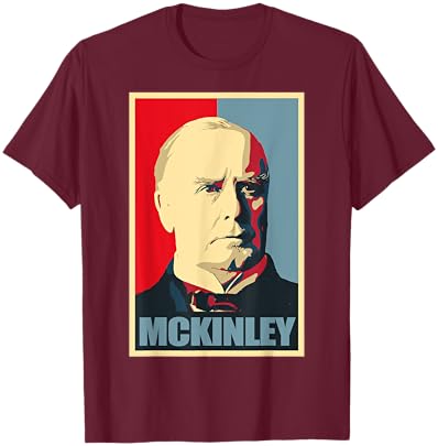 President William Mckinley T-Shirt - T-Shirt | Maroon