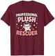 Cute Claw Machine Girl Plush Rescuer Prize Grabber T-Shirt - T-Shirt | Maroon