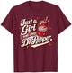 Just a Girl Who Loves Retro Soda Funny Soft Drink Women Kids T-Shirt - T-Shirt | Maroon