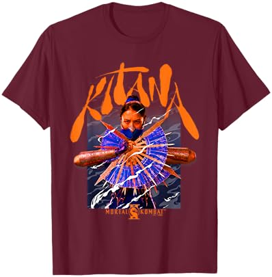 Mortal Kombat 2 Kitana Fans T-Shirt - T-Shirt | Maroon