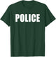 Police Uniform Men Women Policeman Police Officer Costume T-Shirt - T-Shirt | Forest