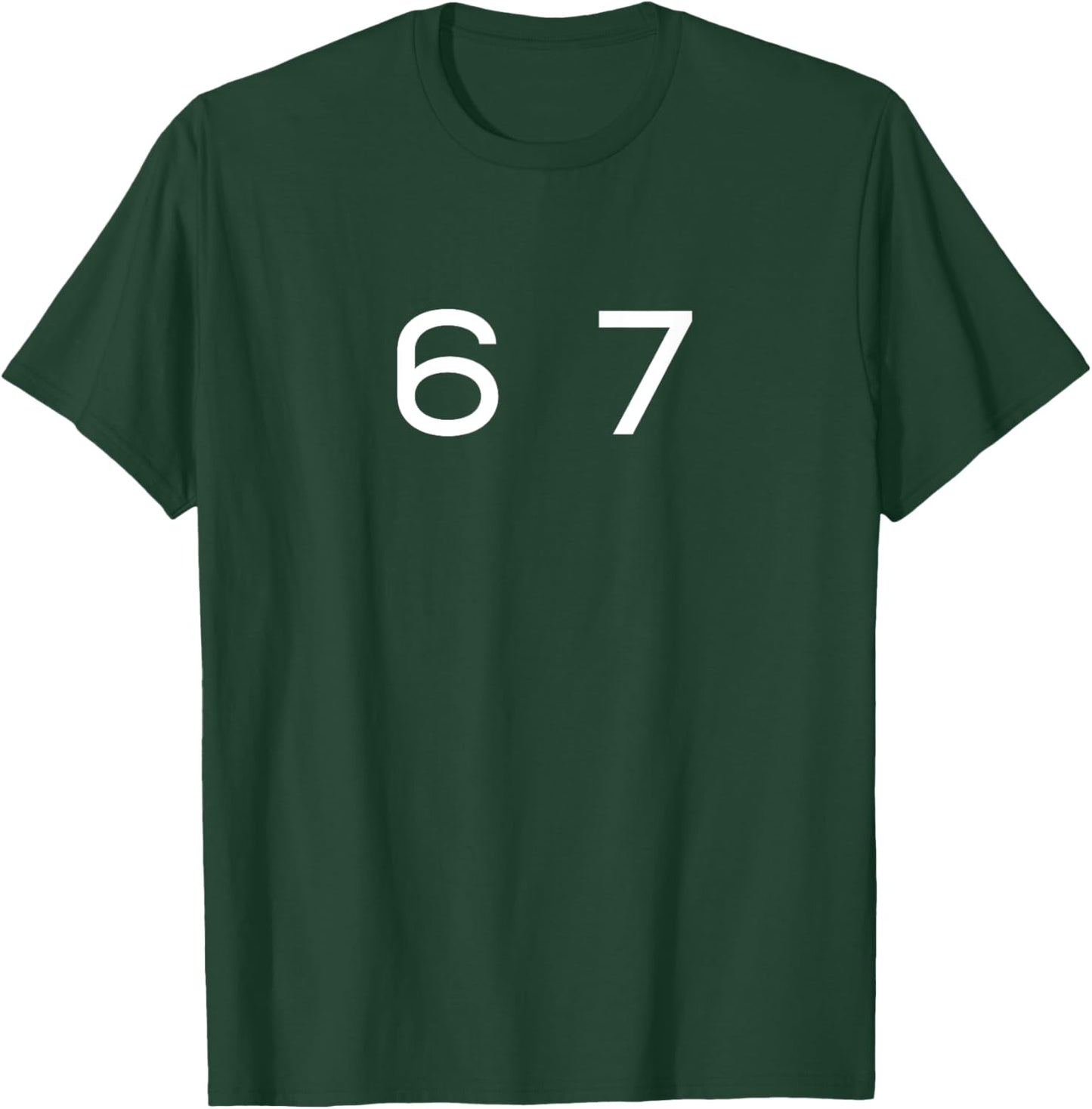 Fun Six Seven 6 7 Meme Design T-Shirt - T-Shirt | Forest